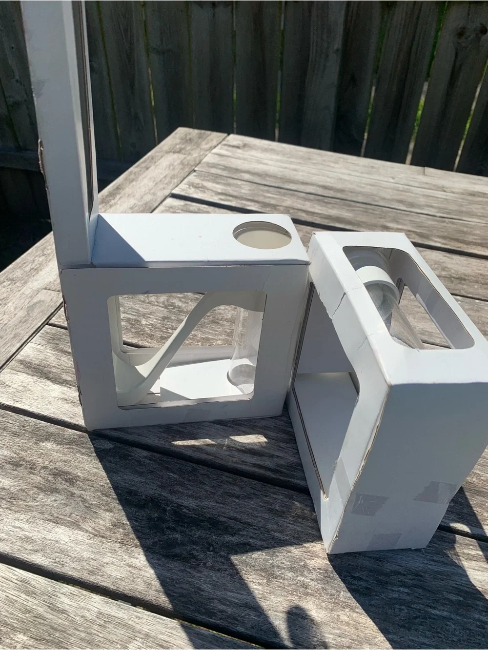 Vintage Ikea Knivig White Wall Sconces | Candle Holders Vases - 2